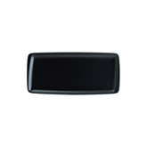 Bonna China Notte 13.5" x 6" x h:0.75" Rectangular Black Porcelain Platter